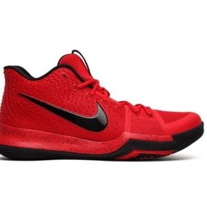 NIKE KYRIE 3 UNIVERSITY RED/BLACK   SZ 10
